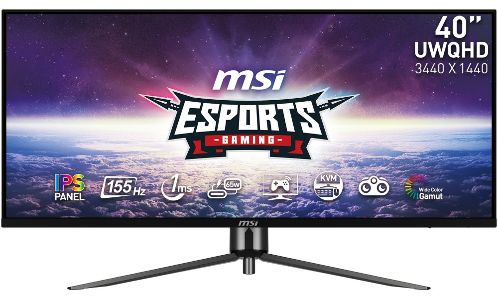 MSI Gaming MAG401QR/ 40"/ 3440x1440 / IPS/ 1ms/ 155Hz/ 400cd/m2/ 1000:1/ HDMI/ DP/ USB/ VESA/ černý