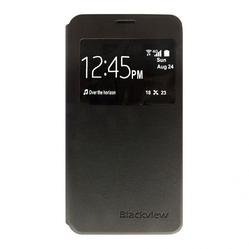 POŠKOZENÝ OBAL - iGET Flipové kožené pouzdro pro mobilní telefon BLACKVIEW ETA, černá barva