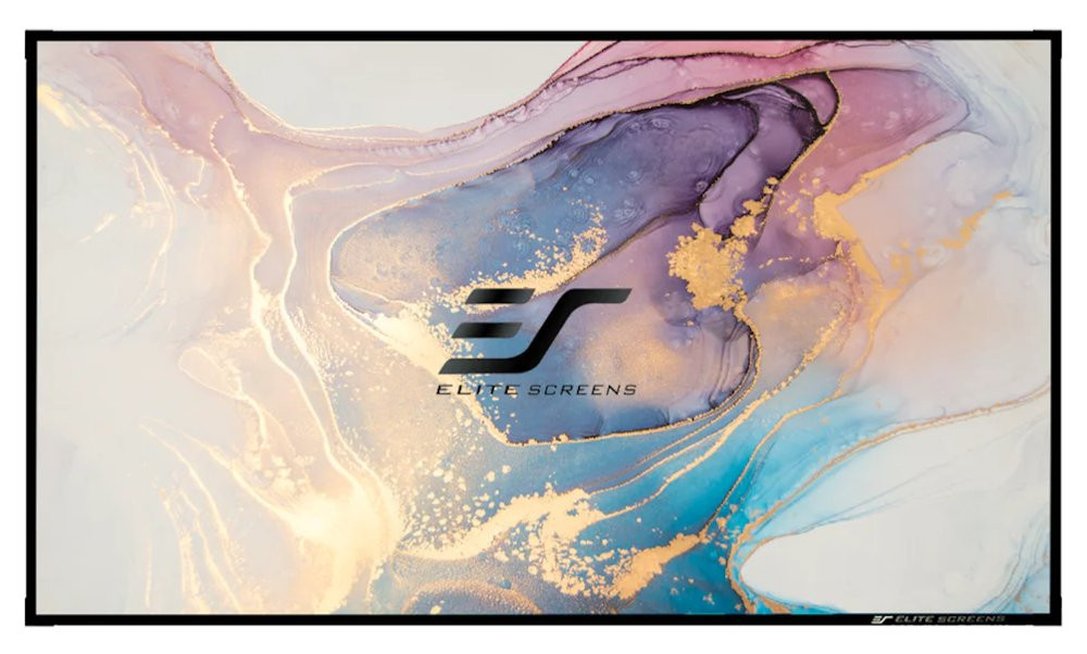 ELITE SCREENS plátno v pevném rámu 100" (254cm)/ 16:9/ 125×222cm/ Gain 1,8/ bezrámové/ Fresnel FALR2/ pro UST