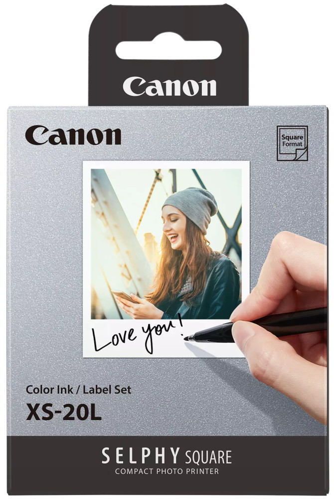Canon XS-20L Color ink/label set - čtvercový papír