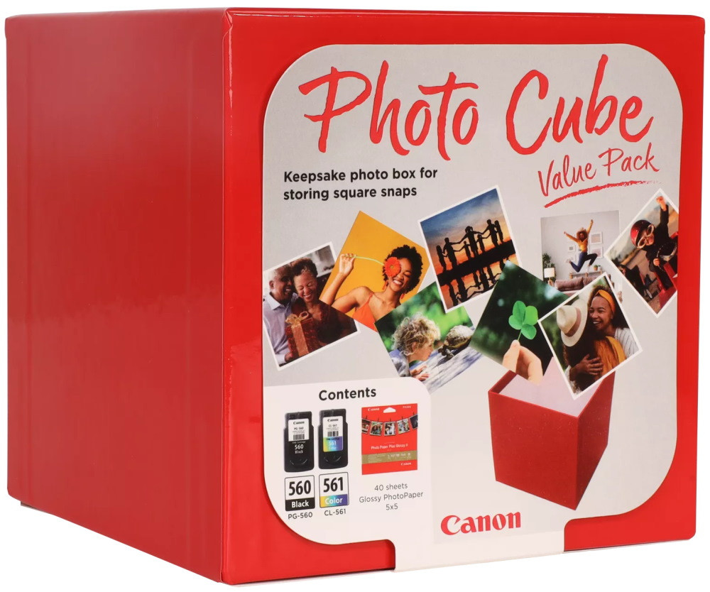 Canon inkoustová náplň PG-560/CL-561 PHOTO CUBE VALUE PACK 5x5 (PP-201 40listů)
