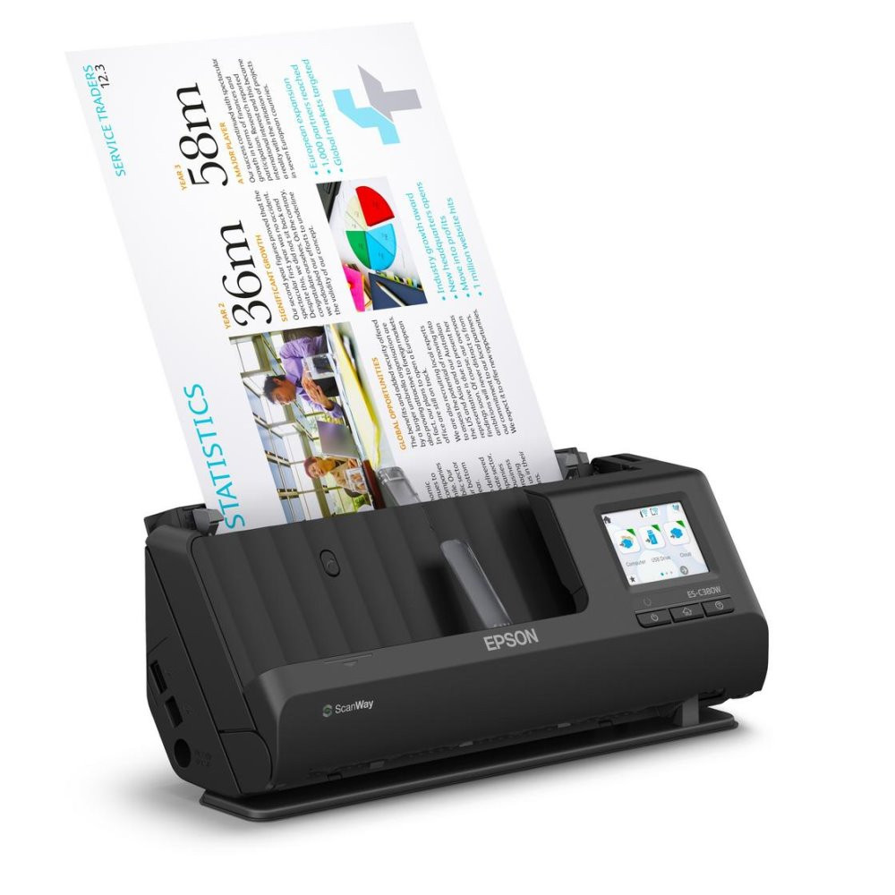 Epson skener WorkForce ES-C380W/ A4/ ADF/ 600dpi/ USB