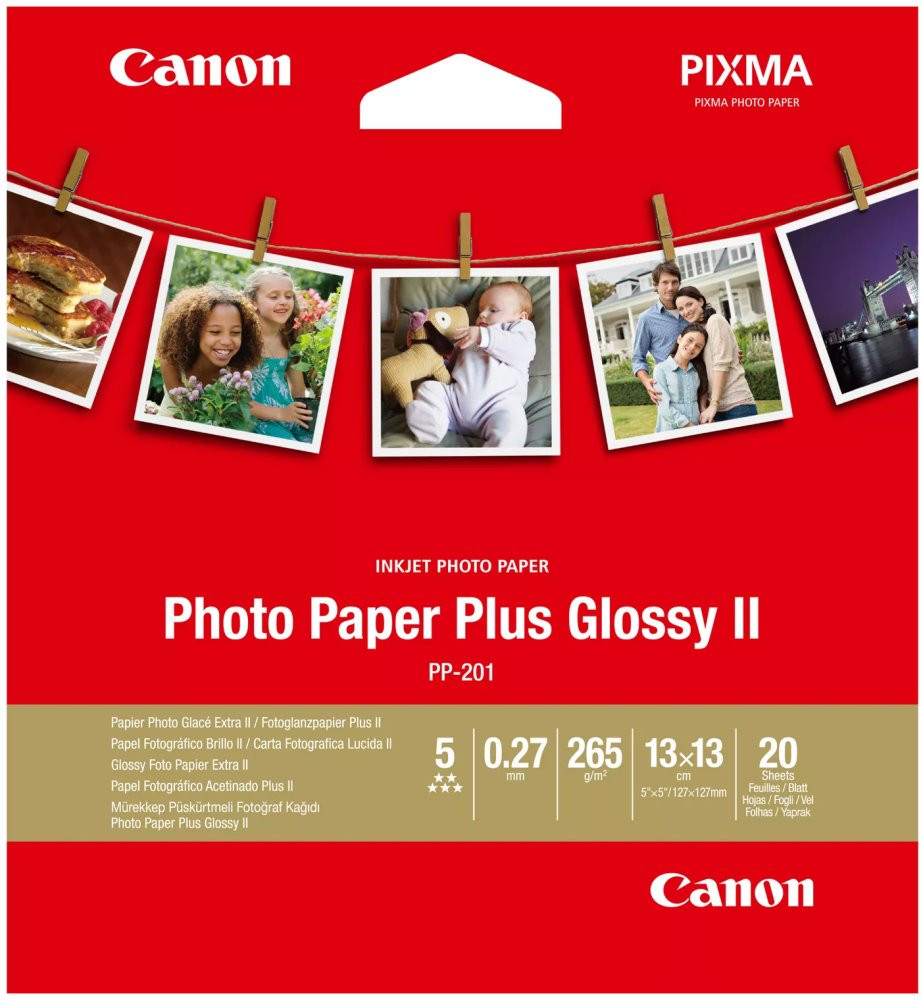 Canon fotopapír  PP-201 5x5inch 20SH  (20 listů)
