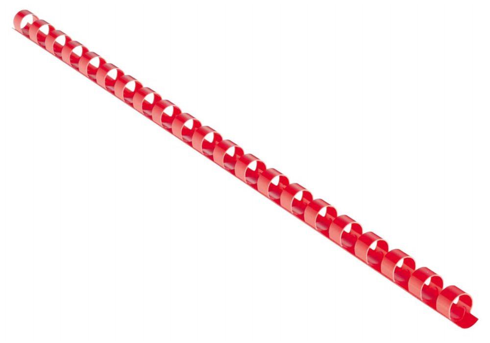 EUROSUPPLIES plastové hřbety/ formát A4/ 28,5mm/ červené/ 50 pack