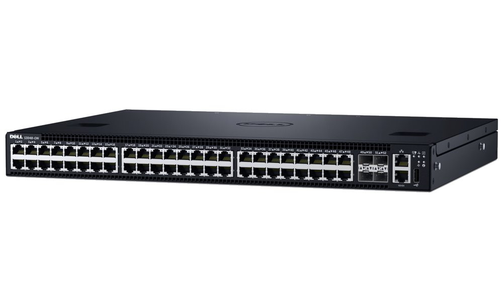 DELL PowerSwitch S3248T-ON, 48x1G, 4x10G SFP+, 2x100G QSFP28, 1xAC PSU, IO/PSU, SONiC/ 3Y PS NBD on-site
