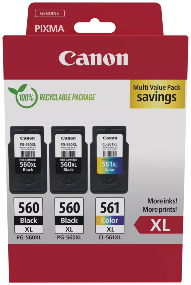 Canon inkoustová náplň PG-560XLx2/CL-561XL MULTI Ink Value Pack