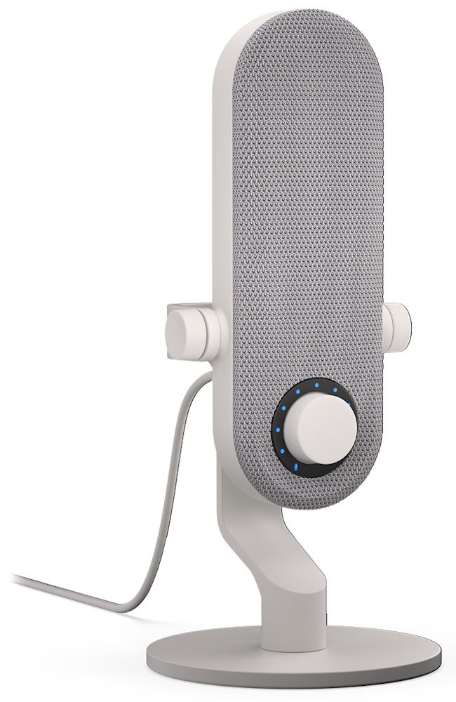 Krux mikrofon Pin / stolní mikrofon / 3,5mm jack / USB-C / bílý