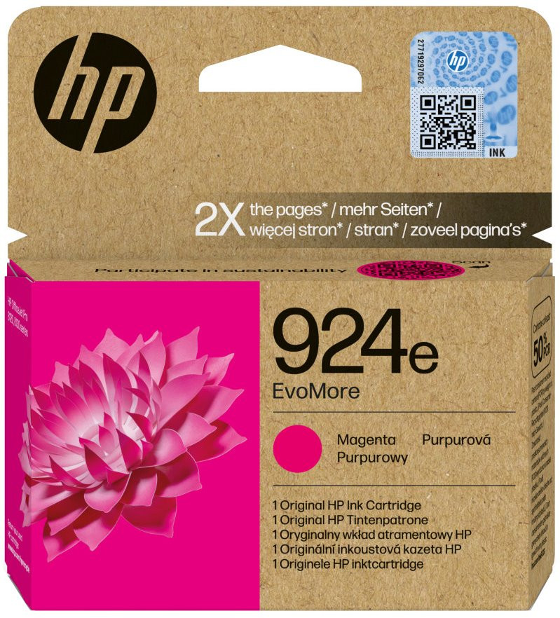 HP 924e Magenta EvoMore originální inkoustová kazeta