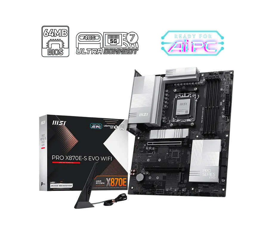 MSI PRO X870E-S EVO WIFI/AM5/ATX