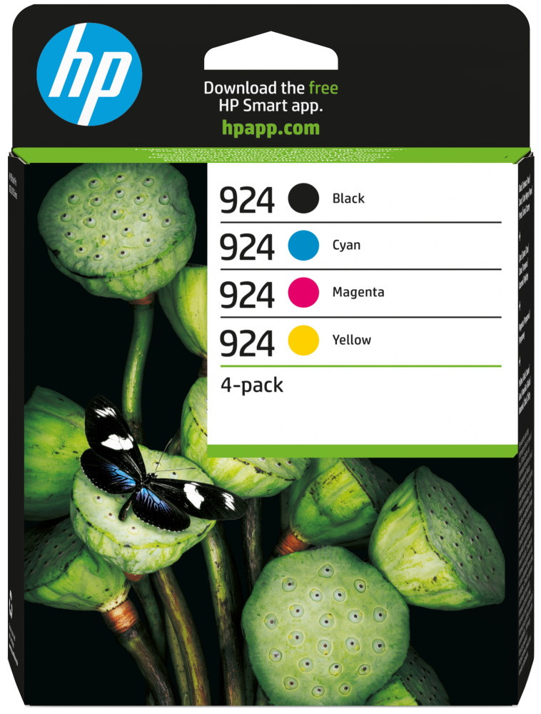 HP 924 CMYK originální inkoustová kazeta 4-pack