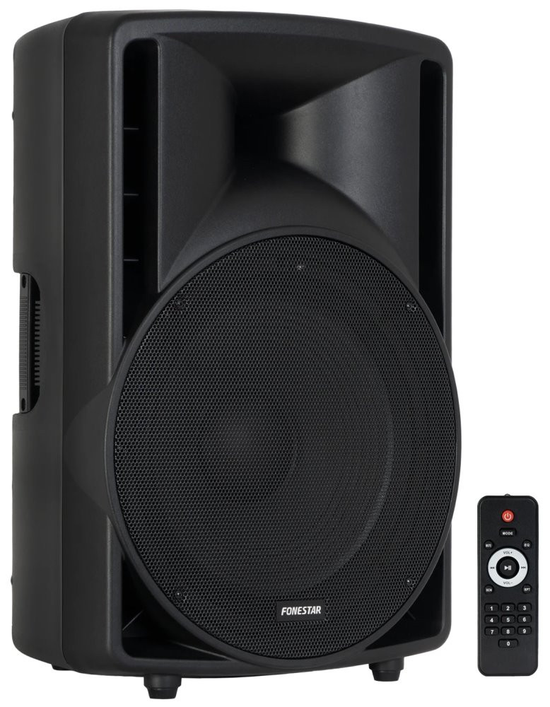 Fonestar Aktivní 2pásmová reprosoustava 150 W RMS, 12" woofer+1,35" driver, BT, USB/SD/MP3, FM, Mic, Aux, 8ohm výstup