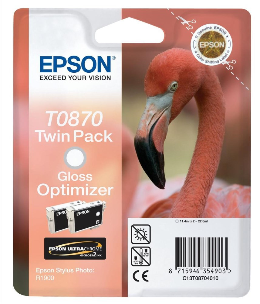 Epson inkoustová náplň/ C13T087040/ R1900 / Gloss Optimizer