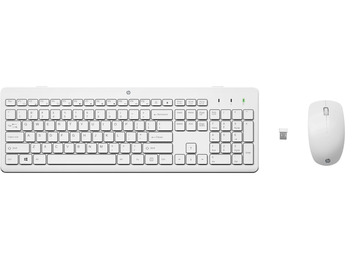 HP 230 klávesnice a myš/bezdrátová/white GER