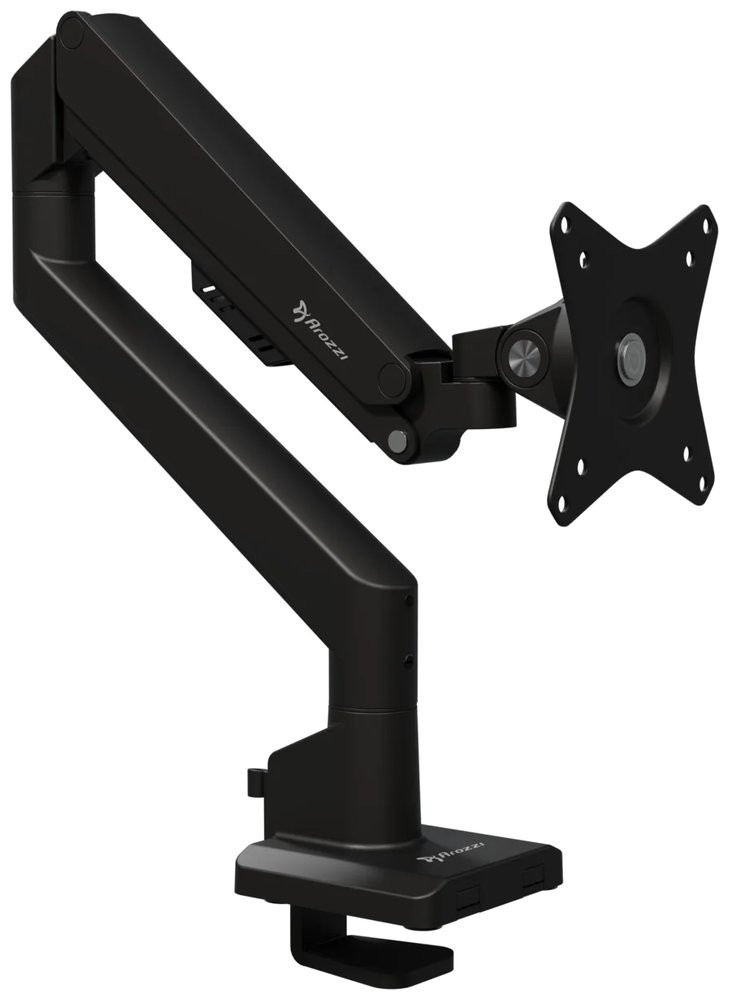 AROZZI ALZARE NEO Black/ stolní držák pro monitory/ plynový píst/ kovový/ černý