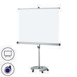 Projekční plátno na kolečkách Franken, 150 x 150cm