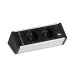 Zásuvkový pevný panel na hranu stolu PECZ B 002 -