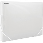 Box na spisy s gumič. DONAU A4 plast,transp.3cm