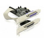 Delock adaptér PCI Express x1 2xparalelní port