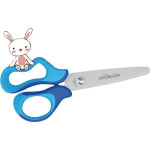 Dětské nůžky KEYROAD Soft, 13 cm, modré, blistr