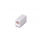 Digitus spojka RJ-45 nestíněná bílá , zlacené kontakty