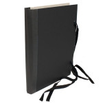 Desky s tkanicí HIT Office,A4,černé s hřbetem,1 ks