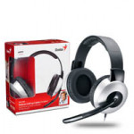 Genius headset - HS-05A (stereo sluchátka + mikrofon), svinovací kabel