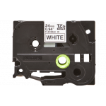 Brother - TZe-FX251,  bílá / černá, 24 mm,  s flexibilní páskou