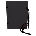 Prešp.desky s tkanicí Hit Office,A4,černé,1 ks