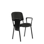 Konferenční židle ISO N se sklopným stolkem - čern