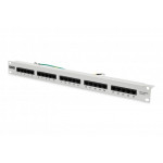 Digitus CAT 3 ISDN Patch Panel, nestíněný, 25 portů RJ45, 8P4C, LSA, 1U, montáž do stojanu, šedá, 482x44x109