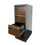 Čtyřzásuvková kartotéka JF - antracit/imitace tm.d