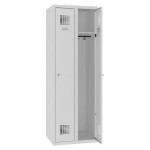 Kovová šatní skříň SUM - dvoudveřová, cyl.zámek, š