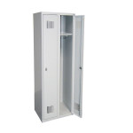 Kovová šatní skříň SUM - dvoudveřová, otočný uzávě