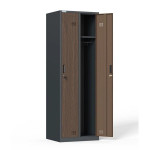 Kovová šatní skříň HDG - dvoudveřová, cyl.zámek, a