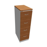 Čtyřzásuvková kartotéka Hobis RGD 14 CE - olše/šed