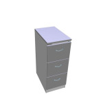 Třízásuvková kartotéka Hobis RGD 13 CE - šedá/šedá