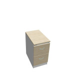 Dvouzásuvková kartotéka Hobis RGD 12 CE - akát/šed