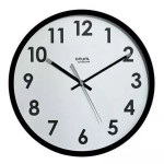 Nástěnné hodiny Eco Naturalis - průměr 30 cm, čern