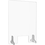 Ochranná přepážka s velkým výřezem, 650 x 900 x 6