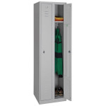 Šatní skříň dvoudveřová, světle šedá