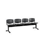 Vícemístná lavice Taurus Quattro, černá