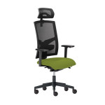Kancelářská židle Game - synchro, černá/zelená
