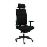 Kancelářská židle Game VIP - celočalouněná, černá