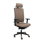 Kancelářská židle Game VIP - celočalouněná, šedobé