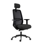 Kancelářská židle Tullio PDH - synchro, černá