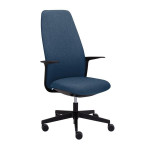 Kancelářská židle Levia - s vysokým opěrákem, modr