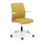 Kancelářská židle Levia - s nízkým opěrákem, zelen