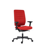 Kancelářská židle Eclipse - synchronní, červená