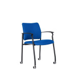 Konferenční židle 2170 Rocky - na kolečkách, modrá