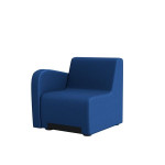 Jednokřeslo Rubico -  s područkou, pravé, modré